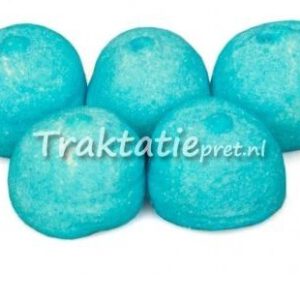 Spekbollen blauw.