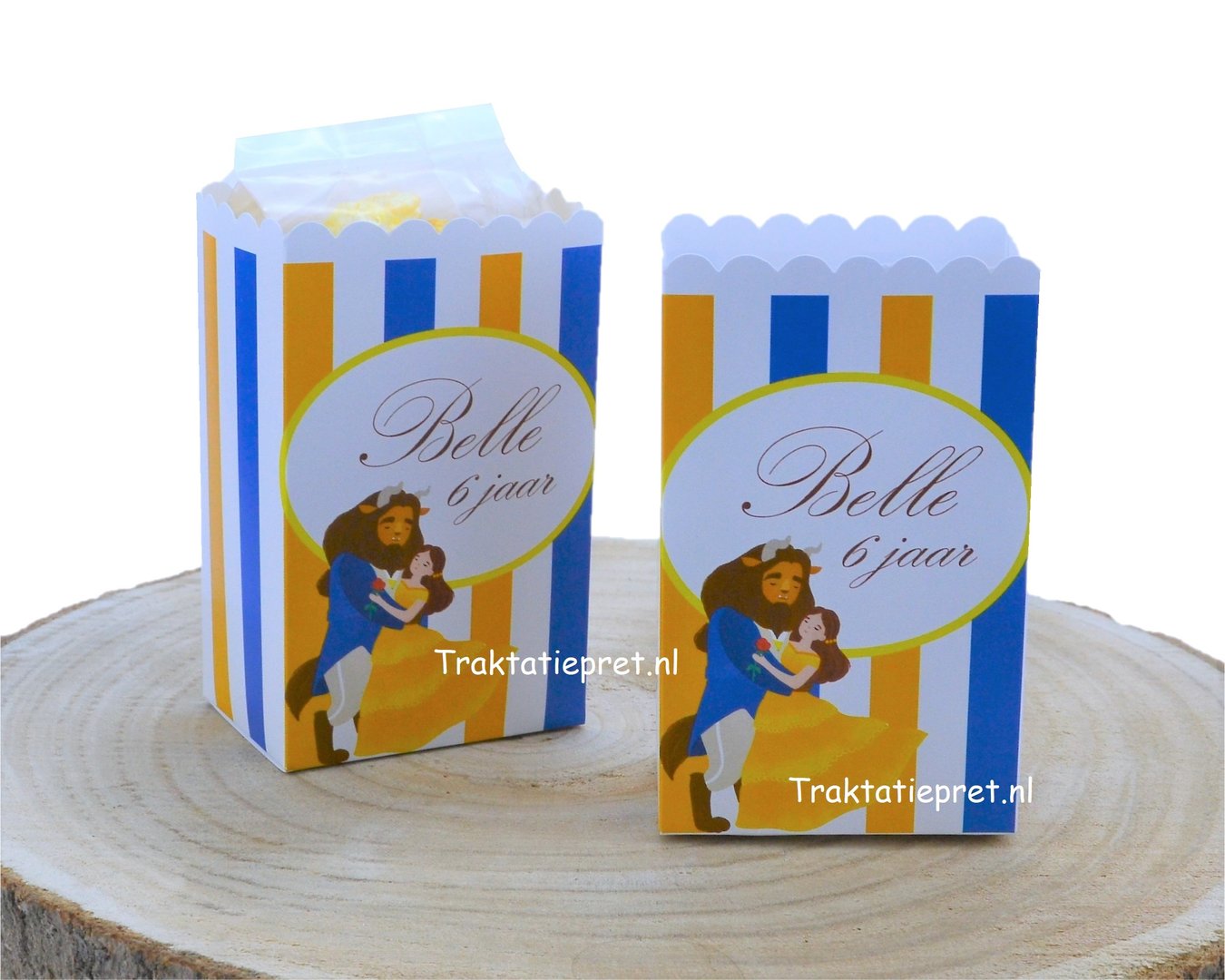 Belle en het Beest traktatie zakje