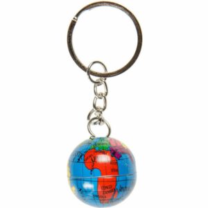 Wereldbol sleutelhanger