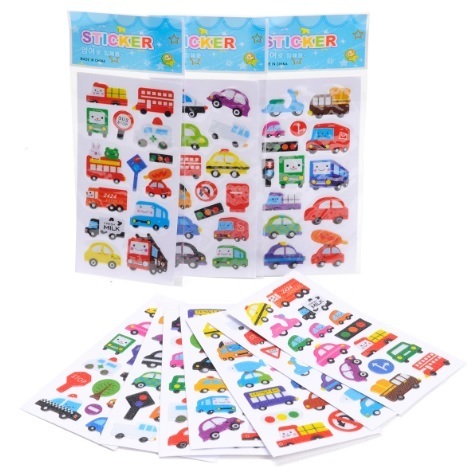 Kleine stickers voertuigen