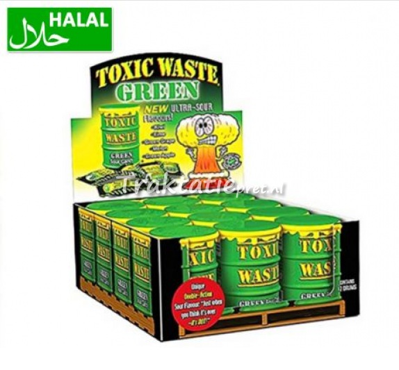 Toxic Waste Green Sour Candy Drum 42 gram