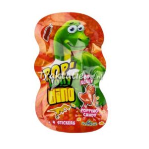 Pop Lolly Dino + 4 Stickers, 16 gram