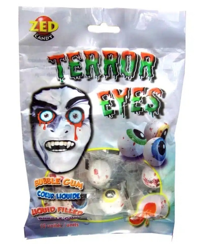 Griezelige kauwgom ogen Halloween