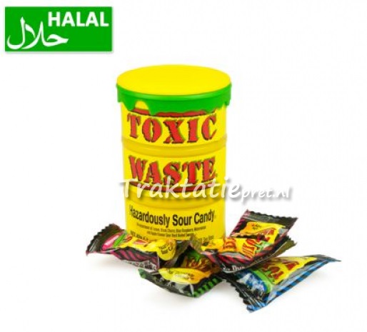 Toxic Waste Yellow Sour Candy Drum 42 gr.