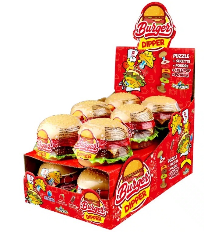 Hamburger snoep dipper