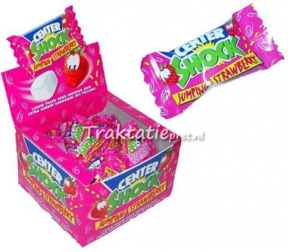 Center Shock Jumping Strawberry gum
