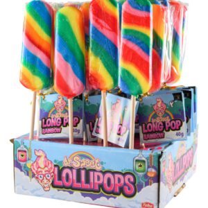 Lange regenboog lolly