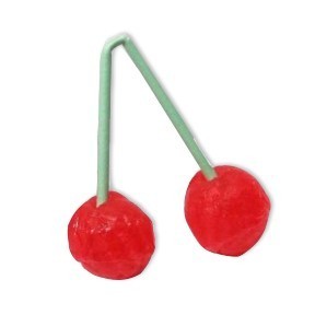 Dubbele kersen lolly