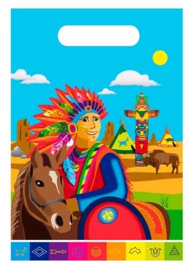 Uitdeeltasjes Indianen