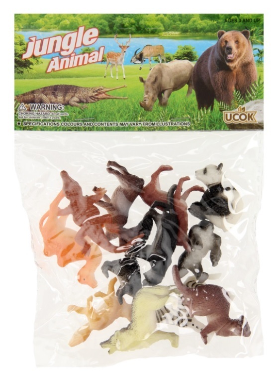 Jungle dieren 12 stuks