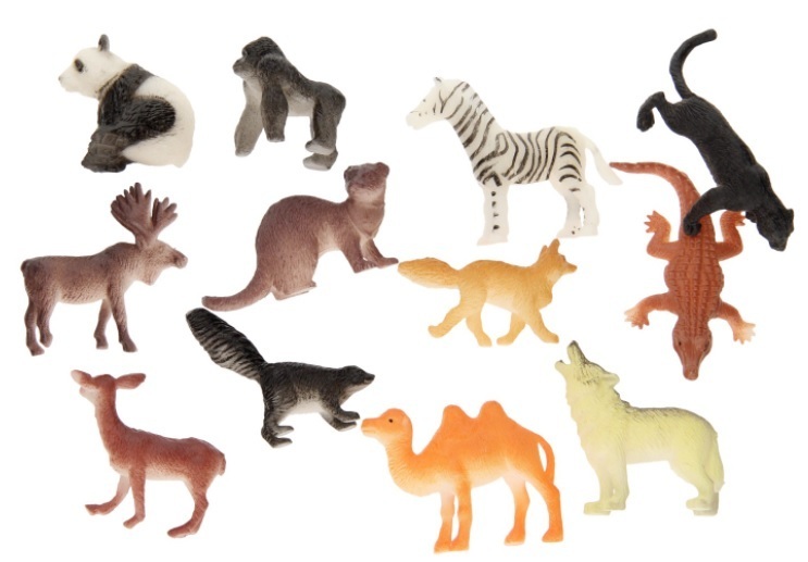 Jungle dieren 12 stuks