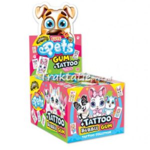 Schattige dieren kauwgom met tattoo