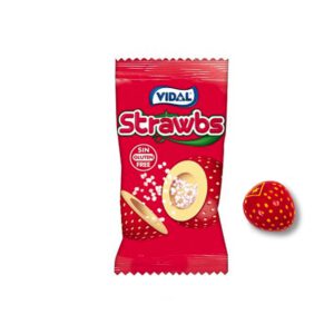 Vidal gevulde aardbeien kauwgom